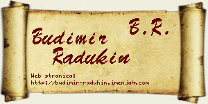Budimir Radukin vizit kartica